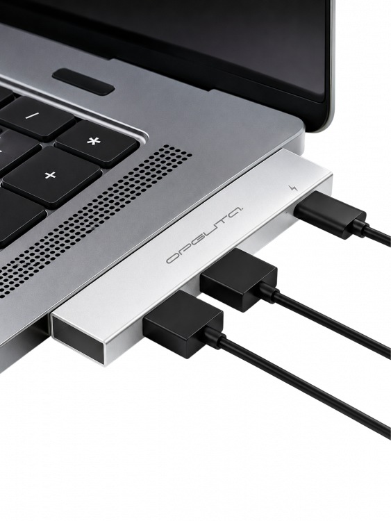 Орбита OT-PCR24 Серебро концентратор USB 2.0 (2*USB+Type-C)